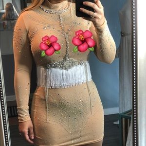 Custom made Rhinestone dress